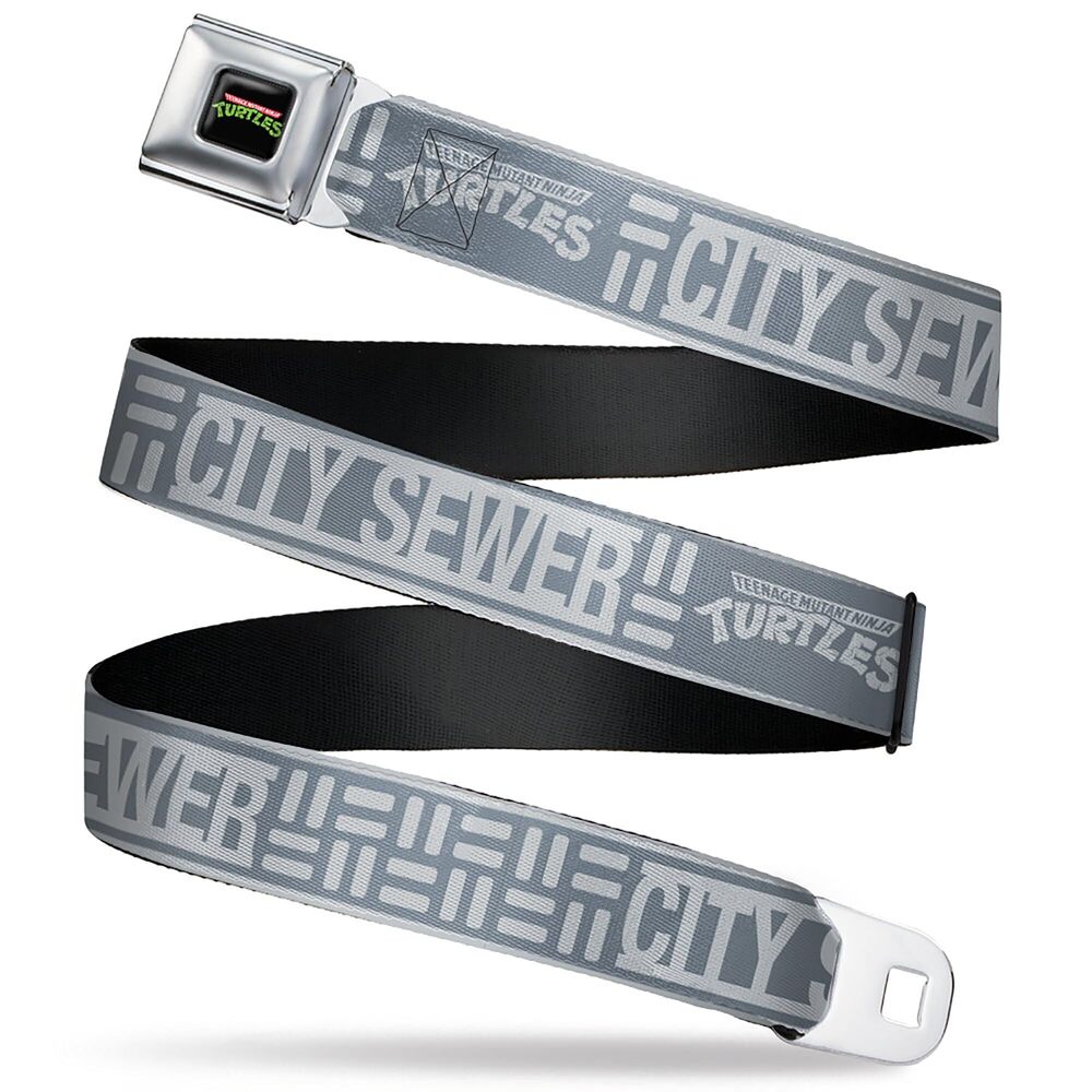 9245 Nickelodeon Belt, Seatbelt Buckle Belt, Teenage Mutant Ninja Turtles